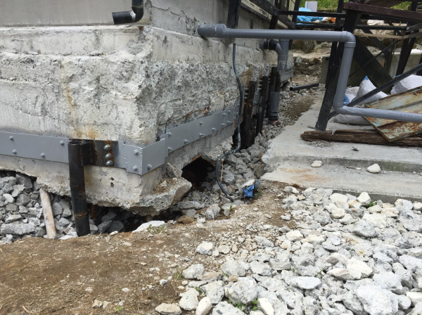 ジャッキアップ完了